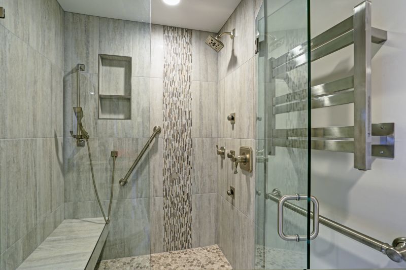 Glass Panel Shower Entrance